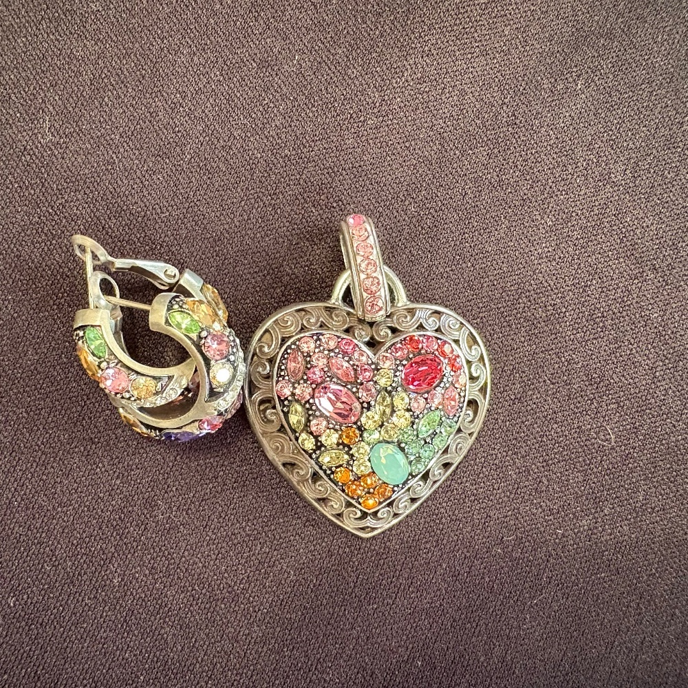 Brighton Pendant & Pierced earrinhgs
